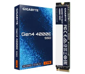 GIGABYTE Gen4 4000E SSD 1 TB / M.2 2280 Gen 4 / R: 4000 MBit/s / W: 3900 MBit/s / MTBF: 1,5 MHz / 3 Jahre