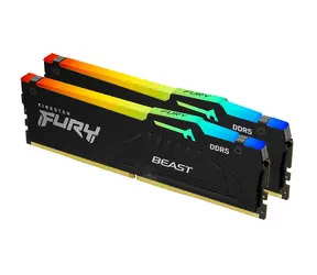 Kingston Fury Beast RGB 64 GB (2 x 32 GB) DDR5 6000 MHz / CL30 / DIMM / 1,4 V / Nicht-ECC / Ungepuffert / EXPO