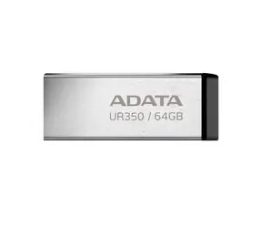 ADATA UR350 64 GB schwarz / USB 3.2 Typ A / Lesen: 100 MBit/s / FAT32