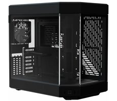 Hyte Y60 TG schwarz / E-ATX / 2x USB-A 3.0 / 1x USB-C 3.1 / 3x 120mm / ohne Stromquelle / transparente Seite