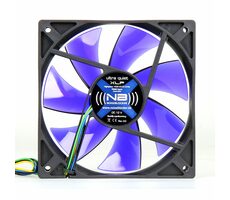 Noiseblocker BlackSilent Fan XL-P blau / 120 mm / 31 dB bei 2000 U/min / 75,33 CFM / 4-Pin-PWM
