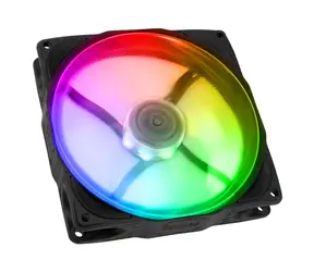 Noiseblocker NB-eLoop X B12-PS ARGB schwarz / 120 mm / 21,2 dB bei 1500 U/min / 58 CFM / 4-Pin PWM + 3-Pin