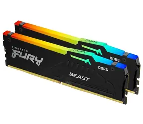Kingston Fury Beast Schwarz RGB 16 GB (2 x 8 GB) DDR5 6000 MHz / CL30 / DIMM / EXPO / 1,35 V