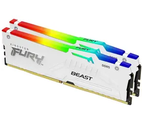 Kingston Fury Beast Weiß RGB 64 GB (2x 32 GB) DDR5 6400 MHz / CL32 / DIMM / EXPO / 1,4 V