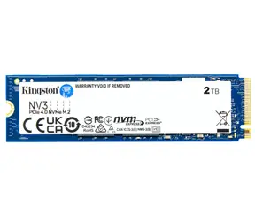 Kingston NV3 SSD 2 TB / M.2 2280 / PCIe 4.0 NVMe / R: 6000 MBit/s / W: 5000 MBit/s