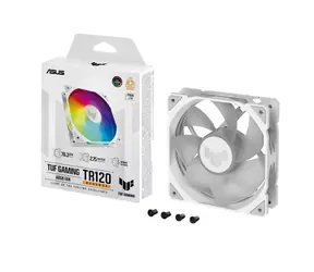 Asus TUF GAMING TR120 ARGB Reverse weiß / 120 mm / Hydrauliklager / 2000 U/min / 76,3 CFM / 29 dB