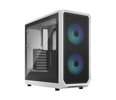 Fractal Design Focus 2 RGB schwarz-weiß / ATX / 2x USB 3.0 / 2x 140mm / ohne Stromquelle / Staubfilter / transparente Seite