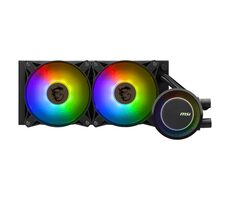 MSI MAG Core Liquid E240 schwarz / 2x 120mm / 20 dB @ 3000 RPM / 75 CFM / AMD + Intel