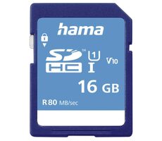 HAMA SDHC 16 GB / Klasse 10 / UHS-I / 80 MB / V10