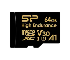 Silicon Power Micro SDXC 64 GB + Adapter / Klasse 10 / UHS-I U3 / V30