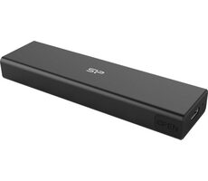 Silicon Power PD60 schwarz / Externe Box für M.2 PCIe NVMe SSD / M.2 SATA SSD / USB-C 3.2