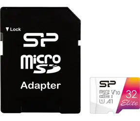 Silicon Power Elite Micro SDHC 32 GB + Adapter / Klasse 10 / UHS-I U1 / A1 / V10