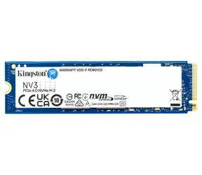 Kingston NV3 SSD 4 TB / M.2 2280 / PCIe 4.0 / NVMe / R: 6000 MB/s / W: 5000 MB/s