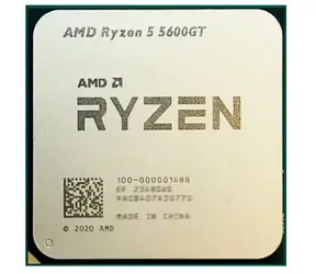 AMD RYZEN 5 5600GT bei 3,6 GHz - TRAY / Turbo 4,6 GHz / 6C12T / L2 3 MB L3 16 MB / AM4 / Zen 3 / 65 W