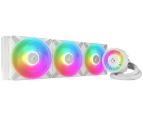 ARCTIC Liquid Freezer III - 420 A-RGB weiß / 3x 140 mm / 22,5 dB bei 1900 U/min / 69,9 CFM / AMD + Intel