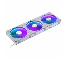 PHANTEKS D30 PWM Reverse Airflow D-RGB weiß 3 Stück / 140 mm / Hydrodynamisches Lager / 1800 U/min / 71,7 CFM / 4-Pin + 3-Pin