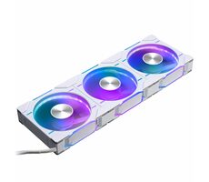 PHANTEKS D30 PWM Reverse Airflow D-RGB weiß 3 Stück / 120 mm / Hydrodynamisches Lager / 2000 U/min / 61,5 CFM / 4-Pin + 3-Pin