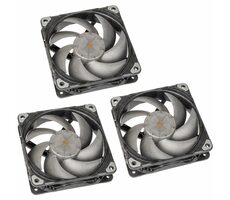 PHANTEKS T30 PWM schwarz 3 Stück / 120 mm / Doppeltes Vapo-Lager / 3000 U/min / 100,9 CFM / 4-Pin-PWM