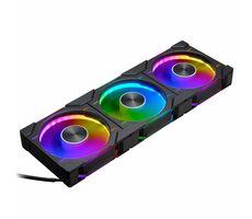 PHANTEKS D30 PWM Regular Airflow D-RGB schwarz 3 Stück / 120 mm / Hydrodynamisches Lager / 2000 U/min / 64,3 CFM / 4-Pin + 3-Pin