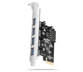 Axagon PCEU-430RS, PCIe-Controller, 4X USB 5Gbps- Port, SATA-Netzteil, Renesas PD720201, SP