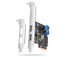 Axagon PCEU-232RS, PCIe-Controller, 2+2x USB 5Gbps- Port, SATA-Netzteil, Renesas PD720201, SP & LP