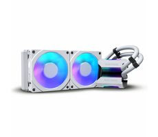 PHANTEKS Glacier One 240 MPH Weiß / 2x 120mm / Updraft Floating Bearing / 2200 RPM / 60,5 CFM / D-RGB / AMD + Intel 