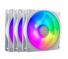 Cooler Master Mobius 120P ARGB weiß 3 Stück / 120 mm / dynamisches Loop-Lager / 2400 U/min / 75,2 CFM / 4-Pin-PWM