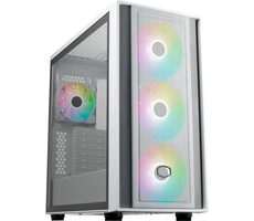 Cooler Master MasterBox 600 weiß / E-ATX / 2x USB-A 3.2 / 1x USB-C / 3x 140mm + 1x 120mm / ohne Stromquelle