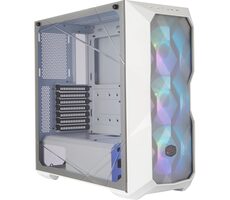 Cooler Master MasterBox TD500 MESH ARGB weiß / E-ATX / 2x USB-A 3.2 / 3x 120mm / ohne Netzteil / transparente Seite