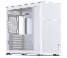 Jonsbo D41 MESH weiß / ATX / 1x USB-A 3.0 / 1x USB-C 3.1 / ohne Stromquelle / transparente Seite