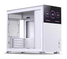 Jonsbo D31 MESH Bildschirm weiß / Micro-ATX / 1x USB-A 3.0 / 1x USB-C 3.2 / ohne Stromquelle / Display / transparente Seite
