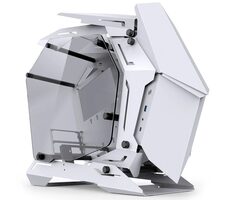 Jonsbo MOD3 Mini weiß / Micro-ATX / 1x USB-A 3.0 / 1x USB-C 3.0 / ohne Stromquelle / transparente Seite 