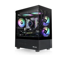 Thermaltake View 170 TG ARGB schwarz / mATX / 2x USB-A 3.0 / 3x 120mm RGB / ohne Quelle / transparente Seite
