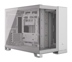 Corsair 2500X weiß / mATX / 2x USB-C 3.2 / 1x USB-A 3.2 / ohne Netzteil / transparente Seite