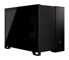 Corsair 2500D Airflow schwarz / mATX / 2x USB-C 3.2 / 1x USB-A 3.2 / ohne Netzteil / transparente Seite