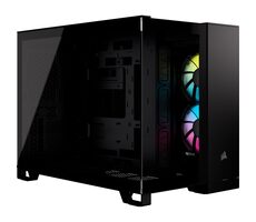 Corsair iCUE LINK 2500X RGB schwarz / Micro-ATX / 1x USB-C 3.2 / 2x USB-A 3.2 / 2x 120mm RGB / ohne Netzteil