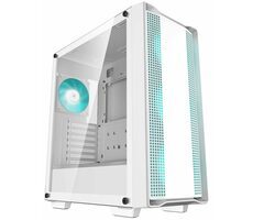 DEEPCOOL CC560 V2 weiß / ATX / 1x USB-A 3.0 / 1x USB-A 2.0 / 4X 120mm / ohne Netzteil / transparente Seite