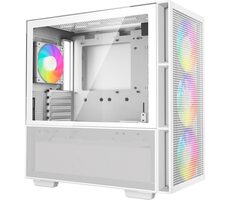 DEEPCOOL CH560 weiß / E-ATX / 1x USB-A 3.0 / 1x USB-C 3.0 / 3x 140mm / 1x 120mm / ohne Stromquelle / transparente Seite