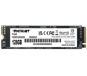 Patriot P320 128 GB / SSD / M.2 2280 / PCIe Gen3 / R: 1600 MBit/s / W: 1000 MBit/s / 5 Jahre
