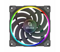 Akasa SOHO AR12 schwarz / 120 mm / Hydrodynamisches Lager / 31,8 dB bei 2000 U/min / 58,3 CFM / 4-Pin-PWM