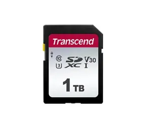 Transcend SDC300S 300S SDXC 1 TB / Klasse 10 / V30 / Lesen: 100 MB/s / Schreiben: 85 MB/s 