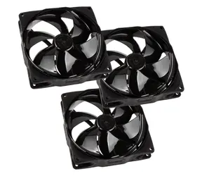 Noiseblocker NB-eLoop-Lüfter B12-PS Black Edition 3 Stück / 120 mm / 21,2 dB bei 1500 U/min / 58,09 CFM / 4-Pin-PWM