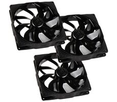 Noiseblocker NB-eLoop-Lüfter B14-PS Black Edition 3 Stück / 140 mm / 24,28 dB bei 1200 U/min / 83,93 CFM / 4-Pin-PWM