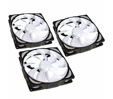 Noiseblocker NB-eLoop Lüfter B14-PS weiß 3 Stück / 140 mm / 24,28 dB bei 1200 U/min / 83,93 CFM / 4-Pin-PWM