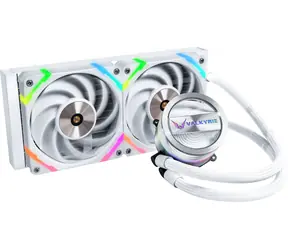 Valkyrie VK-AIODR240W weiß / AIO CPU-Wasserkühler / 2x 120 mm / 29dB / AMD + Intel 