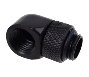 Alphacool Eiszapfen 90° L-Winkeladapter kurz 1/4" schwarz