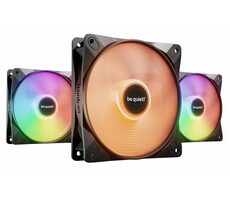 be quiet! Light Wings LX ARGB PWM 3 Stück schwarz / 120 mm / Gewehrlager / 30,9 dB bei 2100 U/min / 61,8 CFM / 4-Pin PWM + 3-Pin