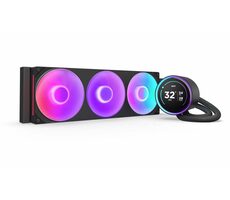 NZXT Kraken Elite 360 RGB V2 Schwarz / 3x 120 mm / Fluid Dynamic Bearing / 30 dB bei 2400 U/min / 75,12 CFM / AMD + Intel