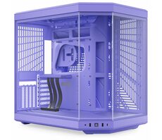 Hyte Y70 lila / E-ATX / 2x USB-A 3.2 / 1x USB-C 3.2 / ohne Netzteil / transparentes Seitenteil / Riserkabel