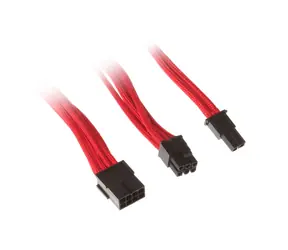 Silverstone Verlängerungskabel 8-Pin-PCIe auf 6+2-Pin-PCIe - 250mm rot